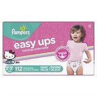 Pampers Easy Ups Girls Training Pants Giant Pack )