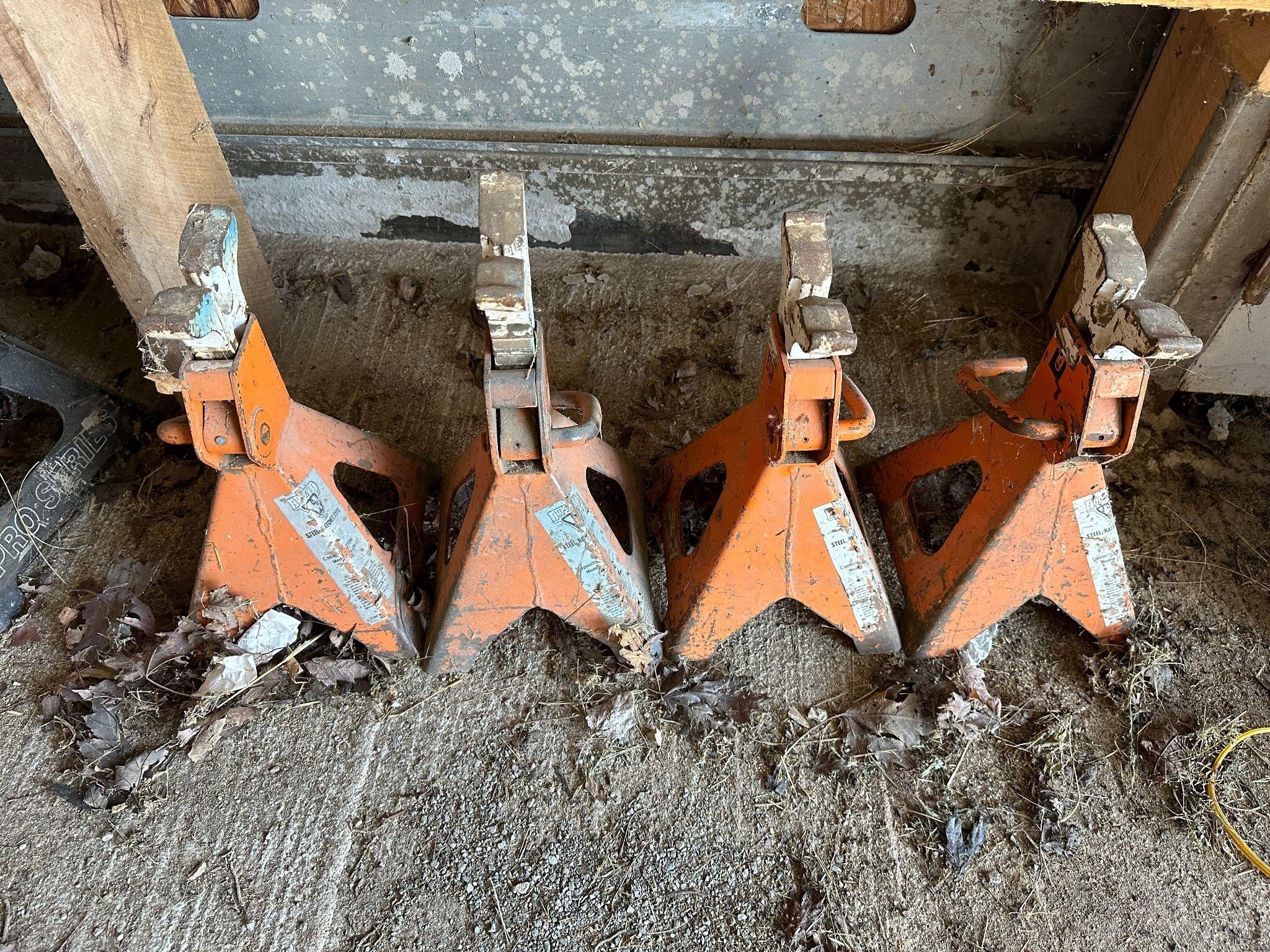 3 Ton Set Of 4 Jack Stand Set