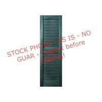 PDG 14x55 in. Exterior Vinyl Louvered Shutters