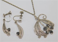 Sorrento Necklace & Earrings Set - Sterling