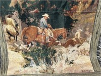 Cowboy theme throw - 60" x 42"