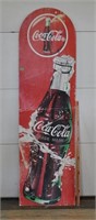 Corrugated plastic Coke sign, see pics, note