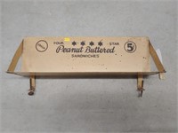 Peanut Buttered Sandwiches Tin Display Rack