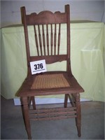 Press Back Chair w/Cane seat
