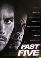 Fast and Furious 5 Autograph Poster