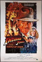Indiana Jones Temple of Doom Autograph Poster