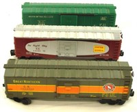 (3) LIONEL BOX TRUCKS