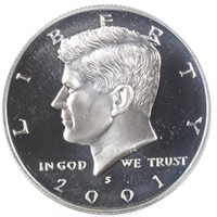 2001-S 90% Silver Proof Kennedy Half Dollar