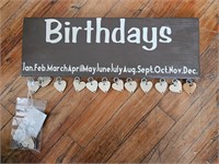 Birthdays Board Calendar