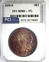 1878-S Morgan MS66+ PL LISTS $5500