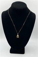 14k Chain with Rose Pendant - 4.5g