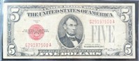 1928 5 $ RED SEAL VF