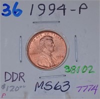 1994-P DDR Lincoln Cent