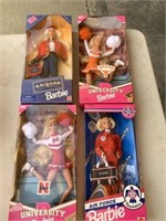 (4) Barbies (New) in box