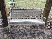Cast iron park bench #1
