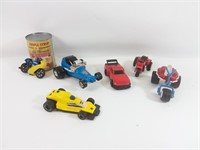 6 véhicules miniatures Tonka, métal, plastique