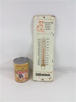 Thermomètre métal Canadian Brakeblok, vintage