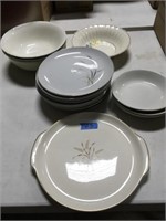 11 wheat plates, an others