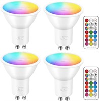 SEALED-iLC GU10 LED Bulbs - 12 Color 3W