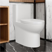 Dual Flush Toilet - 12' Rough-In  White
