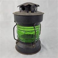Small lantern with green glass