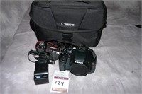 Canon EOS Rebel T3i DSLR with (1) Battery; (1) Bat