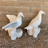 Pair of Pottery Seagulls