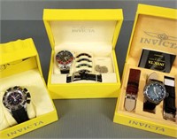 3 Invicta men's wristwatches #23996, 20479,