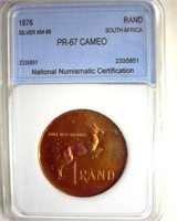 1976 Rand NNC PR67 Cameo S. Africa Silver