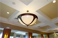 Sitting Area Inverted Dome Chandeliers