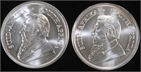 (2) 1 OZ .999 SILVER 2021 & 2023 KRUGERRAND ROUNDS