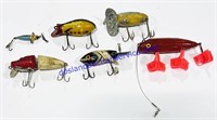 Lot of (6) Wooden Fishing Lures