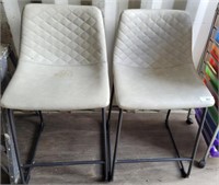 VINYL UPHOLSTERED STOOLS