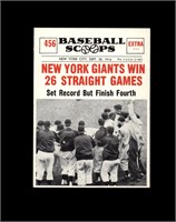 1961 Nu Card Scoops #456 Giants Win Streak VG