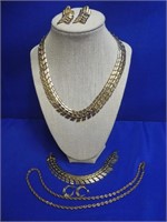 Lot Of Gold Tone Jewelry