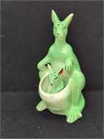 Mid Century Japan, Kangaroo & Baby, Green & White