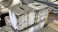 8- Stackable Concrete Blocks,