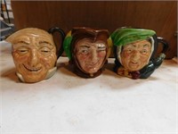 3 Royal Doulton Mugs- made in England