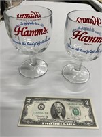 HAMM's BEER: Vintage Goblets