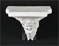 Cherub Plaster Wall Sconce 9"