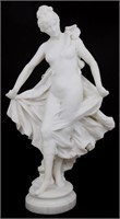 Alessandro Biggi Carved Marble Dancing Woman