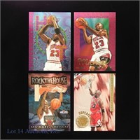 1995-98 NBA Hoops Michael Jordan Insert Cards (4)