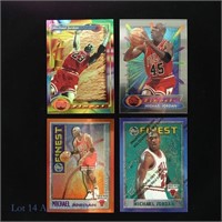 1993-95 Topps Finest Michael Jordan Cards (4)