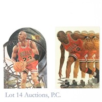 1995-96 Fleer Metal Michael Jordan SP Cards (2)