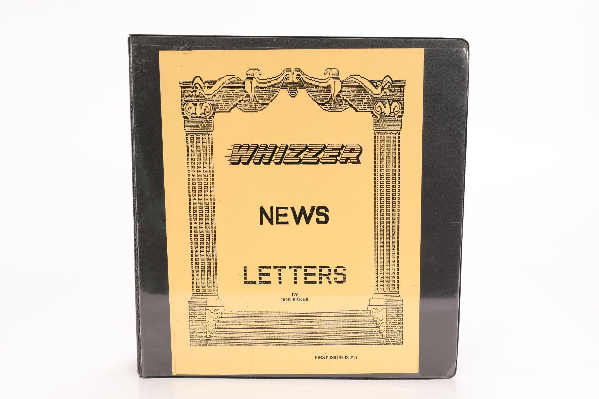 WHIZZER MOTORBIKE NEWS LETTERS IN BINDER