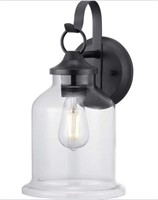 1-Light Outdoor Wall Lantern with Clear Glass