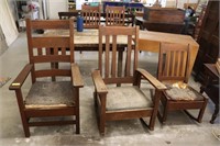 Misson Oak Chair & Rocking Chairs