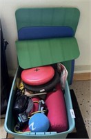 TOTE OF EXERCISE EQUIPMENT