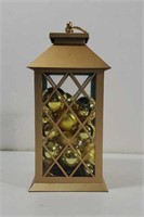 Gold Lighted Lantern battery operated works
