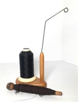 Antique Spool & Standing Thread Holder